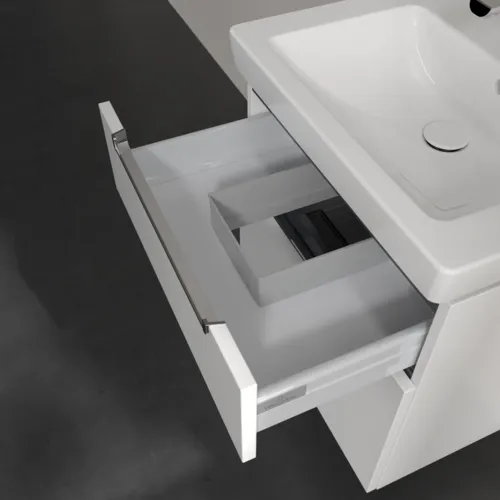 Bild von VILLEROY BOCH Subway 2.0 Waschbeckenunterschrank, 2 Auszüge, 587 x 590 x 454 mm, White Matt #A90910MS