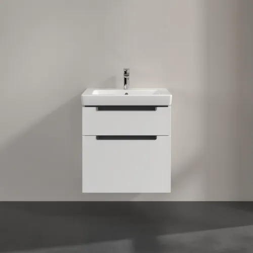 Bild von VILLEROY BOCH Subway 2.0 Waschbeckenunterschrank, 2 Auszüge, 587 x 590 x 454 mm, White Matt #A90910MS