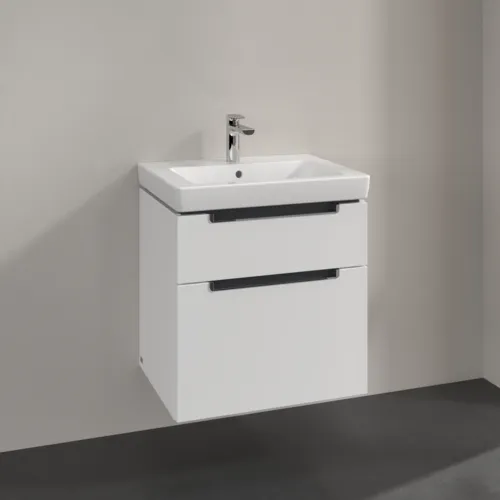 Bild von VILLEROY BOCH Subway 2.0 Waschbeckenunterschrank, 2 Auszüge, 587 x 590 x 454 mm, White Matt #A90910MS