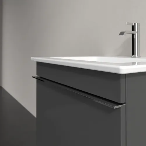 Bild von VILLEROY BOCH Venticello Waschbeckenunterschrank, 1 Auszug, 553 x 420 x 502 mm, Glossy Grey / Glossy Grey #A93201FP