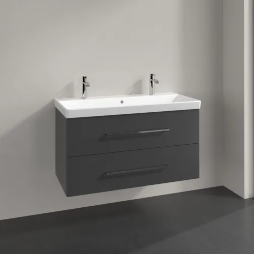 Bild von VILLEROY BOCH Avento Waschbeckenunterschrank, 2 Auszüge, 976 x 514 x 484 mm, Graphite #A89200VR