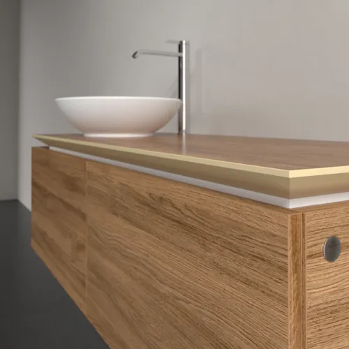 Bild von VILLEROY BOCH Legato Waschbeckenunterschrank, 2 Auszüge, 1200 x 380 x 500 mm, Kansas Oak / Kansas Oak #B57900RH