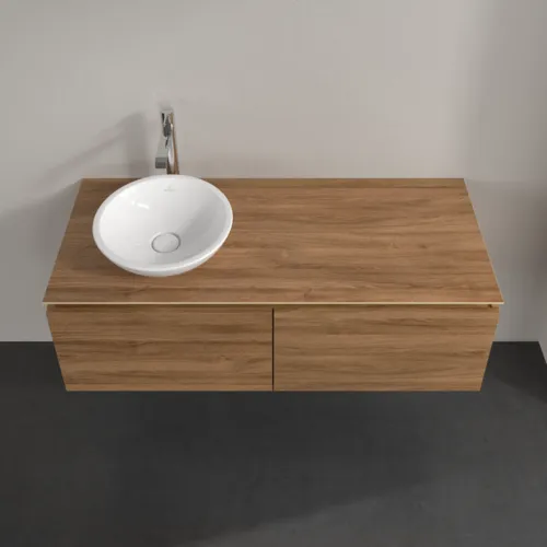 Bild von VILLEROY BOCH Legato Waschbeckenunterschrank, 2 Auszüge, 1200 x 380 x 500 mm, Kansas Oak / Kansas Oak #B57900RH
