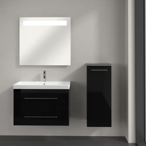 Bild von VILLEROY BOCH Avento Seitenschrank, 1 Tür, 350 x 890 x 405 mm, Crystal Black #A89501B3