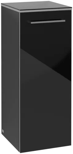 VILLEROY BOCH Avento Side cabinet, 1 door, 350 x 890 x 405 mm, Crystal Black #A89501B3 resmi