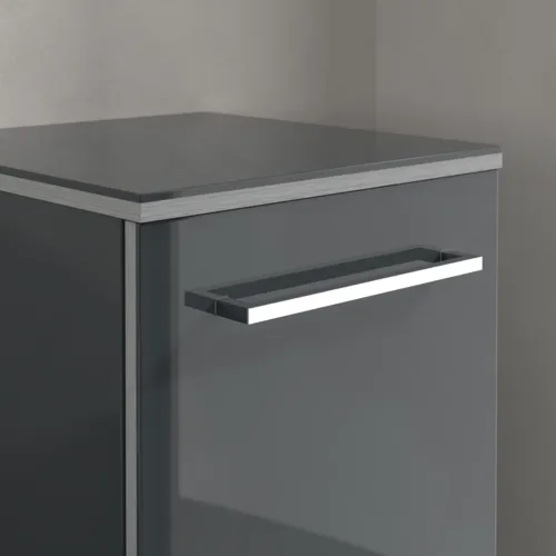 Bild von VILLEROY BOCH Avento Seitenschrank, 1 Tür, 350 x 890 x 405 mm, Crystal Grey #A89501B1