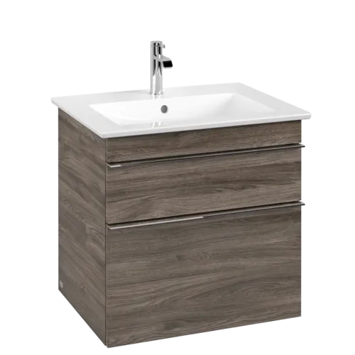 Picture of VILLEROY BOCH Venticello Vanity unit, 2 pull-out compartments, 603 x 590 x 502 mm, Stone Oak / Stone Oak #A92401RK