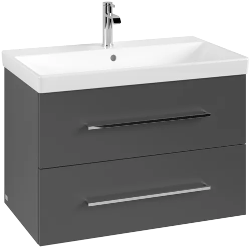 VILLEROY BOCH Avento Vanity unit, 2 pull-out compartments, 776 x 514 x 484 mm, Graphite #A89100VR resmi