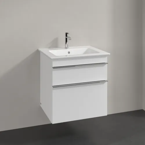 Bild von VILLEROY BOCH Venticello Waschbeckenunterschrank, 2 Auszüge, 553 x 590 x 502 mm, White Matt / White Matt #A92301MS