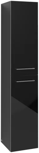 VILLEROY BOCH Avento Tall cabinet, 2 doors, 350 x 1760 x 404 mm, Crystal Black #A89401B3 resmi