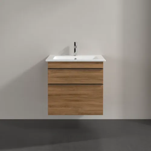 Bild von VILLEROY BOCH Venticello Waschbeckenunterschrank, 2 Auszüge, 603 x 590 x 502 mm, Kansas Oak / Kansas Oak #A92401RH