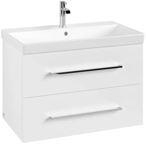 Зображення з  VILLEROY BOCH Avento Vanity unit, 2 pull-out compartments, 776 x 514 x 484 mm, Brilliant White #A89100VE