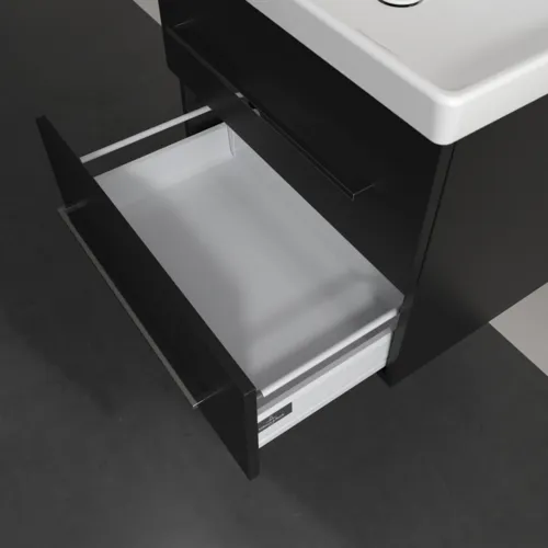 Bild von VILLEROY BOCH Avento Waschbeckenunterschrank, 2 Auszüge, 626 x 514 x 484 mm, Volcano Black #A89000VL