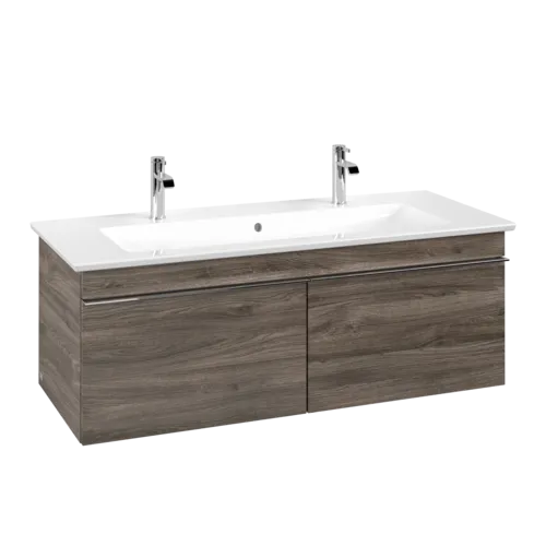 Picture of VILLEROY BOCH Venticello Vanity unit, 2 pull-out compartments, 1153 x 420 x 502 mm, Stone Oak / Stone Oak #A93801RK
