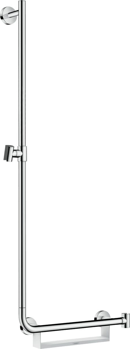 Зображення з  HANSGROHE Unica Shower bar Comfort 110 cm left #26403400 - White/Chrome
