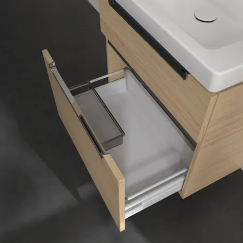 Bild von VILLEROY BOCH Subway 2.0 Waschbeckenunterschrank, 2 Auszüge, 637 x 590 x 454 mm, Nordic Oak #A91010VJ