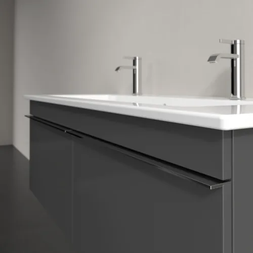 Bild von VILLEROY BOCH Venticello Waschbeckenunterschrank, 2 Auszüge, 1153 x 420 x 502 mm, Glossy Grey / Glossy Grey #A93801FP