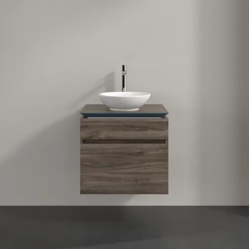 Bild von VILLEROY BOCH Legato Waschbeckenunterschrank, 2 Auszüge, 600 x 550 x 500 mm, Stone Oak / Stone Oak #B56800RK
