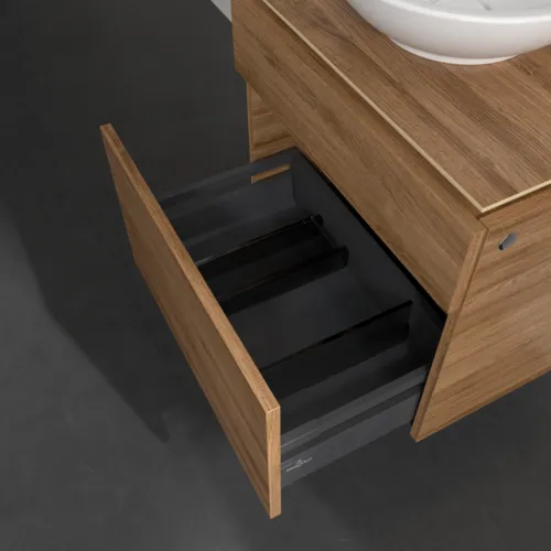 Bild von VILLEROY BOCH Legato Waschbeckenunterschrank, 2 Auszüge, 600 x 550 x 500 mm, Kansas Oak / Kansas Oak #B56800RH