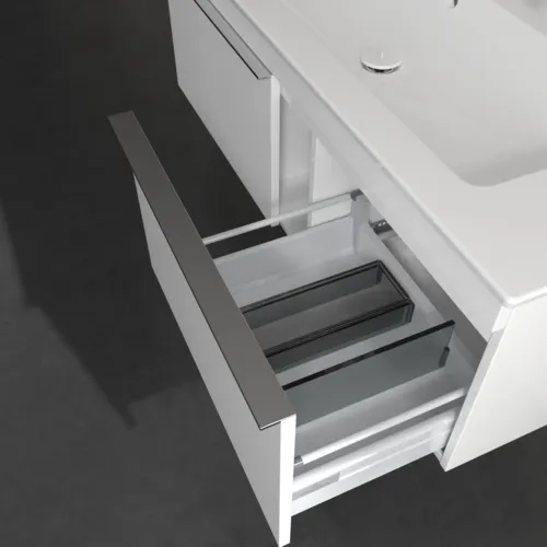 Bild von VILLEROY BOCH Venticello Waschbeckenunterschrank, 2 Auszüge, 1153 x 420 x 502 mm, Glossy White / Glossy White #A93801DH