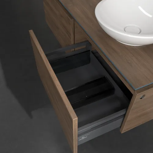 Bild von VILLEROY BOCH Legato Waschbeckenunterschrank, 2 Auszüge, 1200 x 380 x 500 mm, Arizona Oak / Arizona Oak #B58100VH