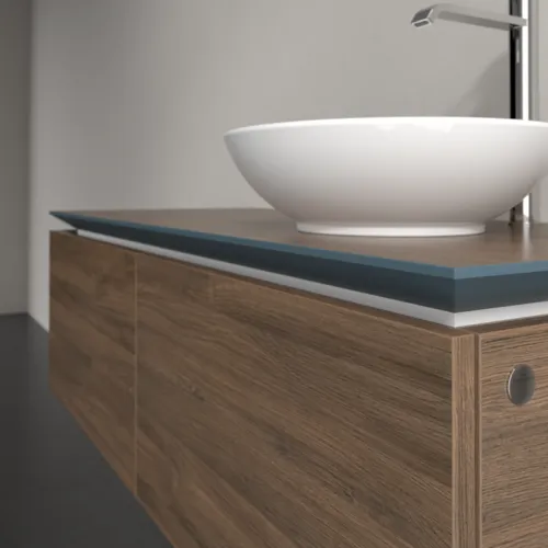 Bild von VILLEROY BOCH Legato Waschbeckenunterschrank, 2 Auszüge, 1200 x 380 x 500 mm, Arizona Oak / Arizona Oak #B58100VH
