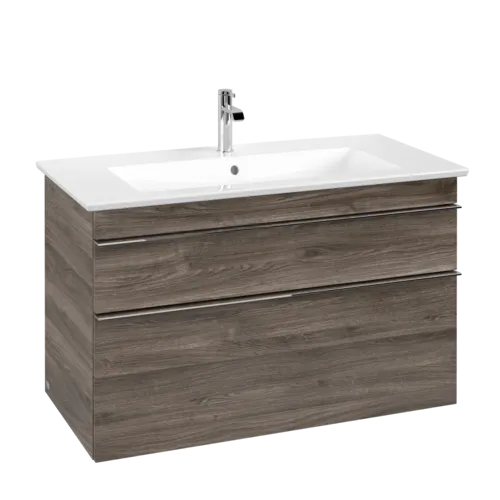 Picture of VILLEROY BOCH Venticello Vanity unit, 2 pull-out compartments, 953 x 590 x 502 mm, Stone Oak / Stone Oak #A92601RK