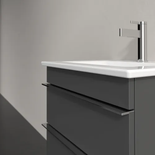 Bild von VILLEROY BOCH Venticello Waschbeckenunterschrank, 2 Auszüge, 466 x 590 x 425 mm, Glossy Grey / Glossy Grey #A92201FP