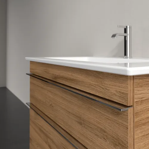 Bild von VILLEROY BOCH Venticello Waschbeckenunterschrank, 2 Auszüge, 753 x 590 x 502 mm, Kansas Oak / Kansas Oak #A92501RH