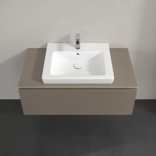 Obrázek VILLEROY BOCH Legato toaletní skříňka, 1 zásuvka, 1000 x 380 x 500 mm, Truffle Grey / Truffle Grey #B68000VG