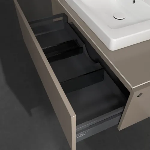 Obrázek VILLEROY BOCH Legato toaletní skříňka, 1 zásuvka, 1000 x 380 x 500 mm, Truffle Grey / Truffle Grey #B68000VG
