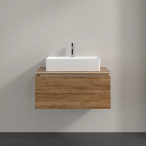 Bild von VILLEROY BOCH Legato Waschbeckenunterschrank, 1 Auszug, 800 x 380 x 500 mm, Kansas Oak / Kansas Oak #B60100RH