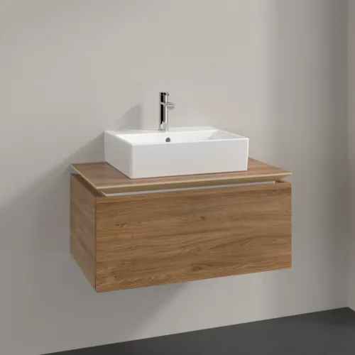 Bild von VILLEROY BOCH Legato Waschbeckenunterschrank, 1 Auszug, 800 x 380 x 500 mm, Kansas Oak / Kansas Oak #B60100RH