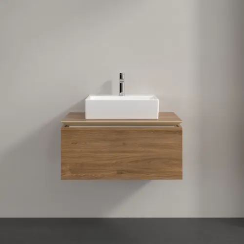 Bild von VILLEROY BOCH Legato Waschbeckenunterschrank, 1 Auszug, 800 x 380 x 500 mm, Kansas Oak / Kansas Oak #B60100RH