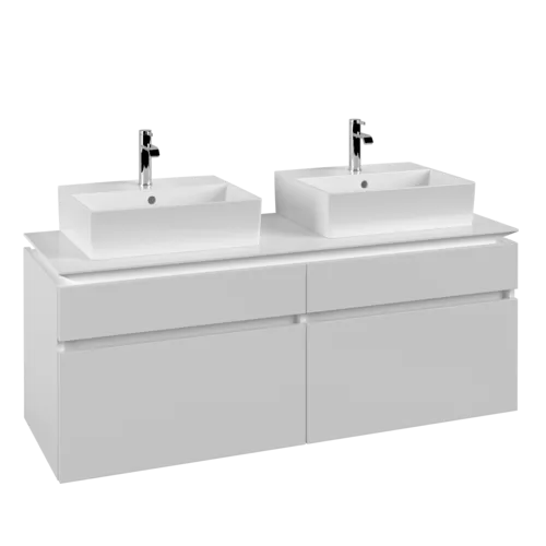 VILLEROY BOCH Legato Vanity unit, 4 pull-out compartments, 1400 x 550 x 500 mm, White Matt / White Matt #B66900MS resmi