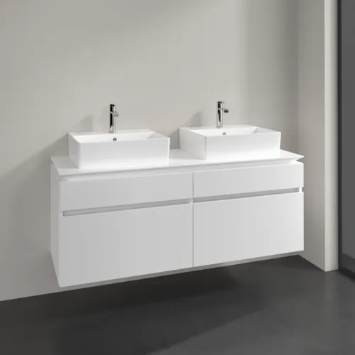 Bild von VILLEROY BOCH Legato Waschbeckenunterschrank, 4 Auszüge, 1400 x 550 x 500 mm, White Matt / White Matt #B66900MS