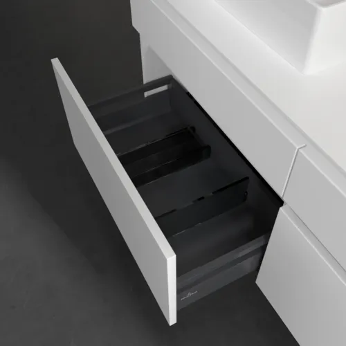 Bild von VILLEROY BOCH Legato Waschbeckenunterschrank, 4 Auszüge, 1400 x 550 x 500 mm, White Matt / White Matt #B66900MS
