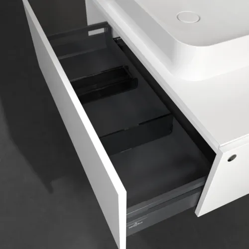Bild von VILLEROY BOCH Legato Waschbeckenunterschrank, mit Beleuchtung, 1 Auszug, 1000 x 380 x 500 mm, White Matt / White Matt #B755L0MS