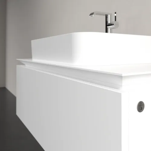 Bild von VILLEROY BOCH Legato Waschbeckenunterschrank, mit Beleuchtung, 1 Auszug, 1000 x 380 x 500 mm, White Matt / White Matt #B755L0MS