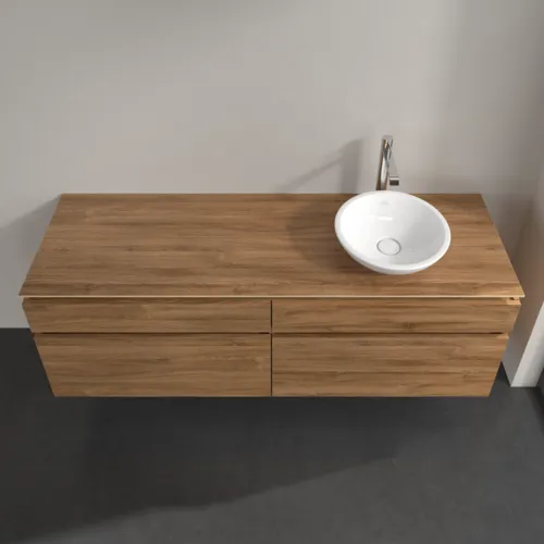 Bild von VILLEROY BOCH Legato Waschbeckenunterschrank, 4 Auszüge, 1600 x 550 x 500 mm, Kansas Oak / Kansas Oak #B59800RH