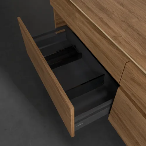 Bild von VILLEROY BOCH Legato Waschbeckenunterschrank, 4 Auszüge, 1600 x 550 x 500 mm, Kansas Oak / Kansas Oak #B59800RH