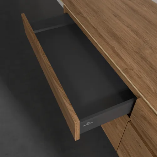 Bild von VILLEROY BOCH Legato Waschbeckenunterschrank, 4 Auszüge, 1600 x 550 x 500 mm, Kansas Oak / Kansas Oak #B59800RH