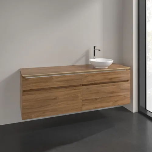 Bild von VILLEROY BOCH Legato Waschbeckenunterschrank, 4 Auszüge, 1600 x 550 x 500 mm, Kansas Oak / Kansas Oak #B59800RH