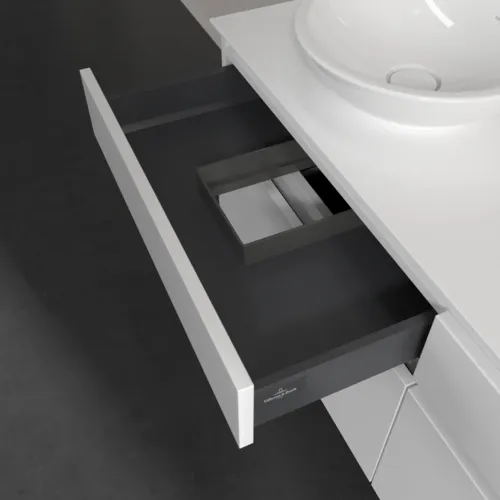 Bild von VILLEROY BOCH Legato Waschbeckenunterschrank, 4 Auszüge, 1400 x 550 x 500 mm, White Matt / White Matt #B58800MS