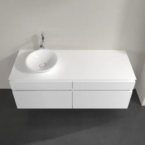 Bild von VILLEROY BOCH Legato Waschbeckenunterschrank, 4 Auszüge, 1400 x 550 x 500 mm, White Matt / White Matt #B58800MS