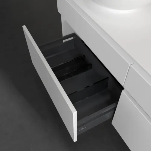 Bild von VILLEROY BOCH Legato Waschbeckenunterschrank, 4 Auszüge, 1400 x 550 x 500 mm, White Matt / White Matt #B58800MS