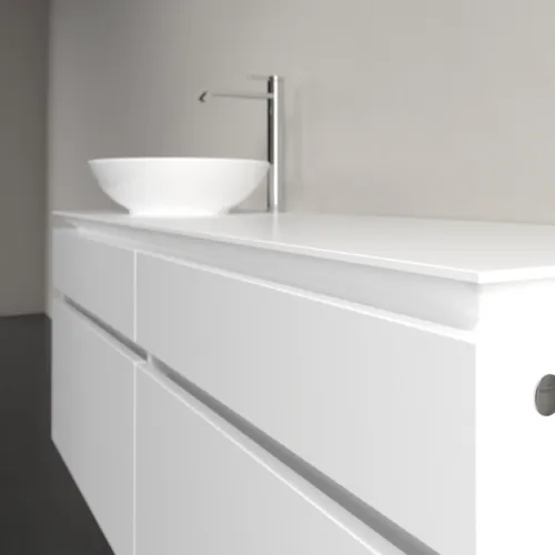 Bild von VILLEROY BOCH Legato Waschbeckenunterschrank, 4 Auszüge, 1400 x 550 x 500 mm, White Matt / White Matt #B58800MS