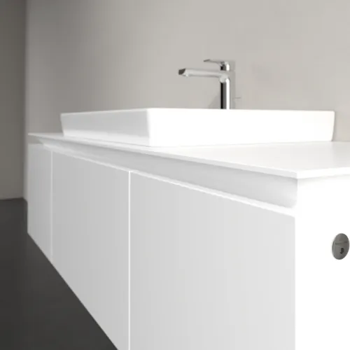 Bild von VILLEROY BOCH Legato Waschbeckenunterschrank, mit Beleuchtung, 3 Auszüge, 1200 x 380 x 500 mm, White Matt / White Matt #B682L0MS