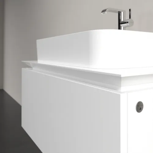 Bild von VILLEROY BOCH Legato Waschbeckenunterschrank, mit Beleuchtung, 1 Auszug, 800 x 380 x 500 mm, Glossy White / Glossy White #B753L0DH