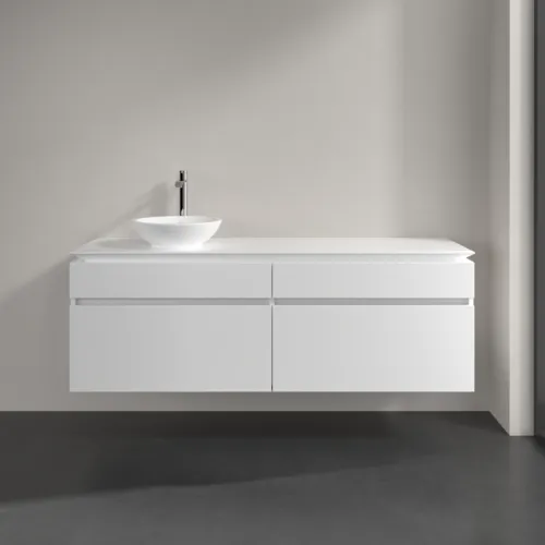 Bild von VILLEROY BOCH Legato Waschbeckenunterschrank, 4 Auszüge, 1600 x 550 x 500 mm, White Matt / White Matt #B59600MS